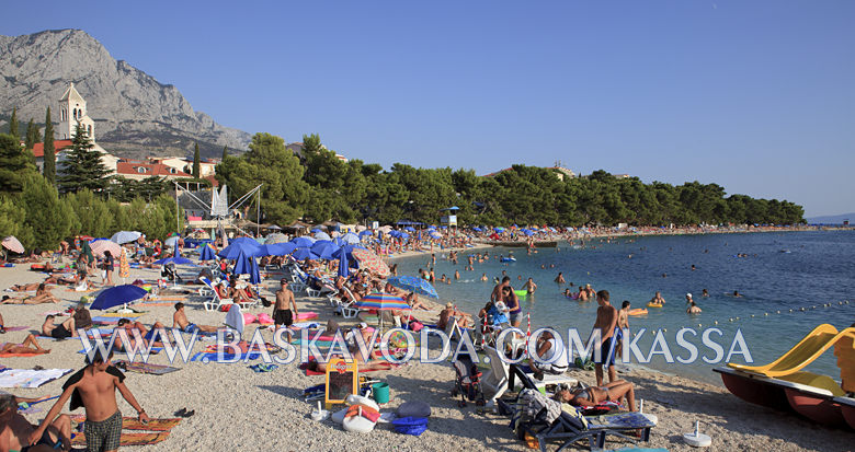 central beach in Baska Voda