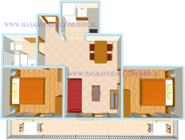 plan of apartment