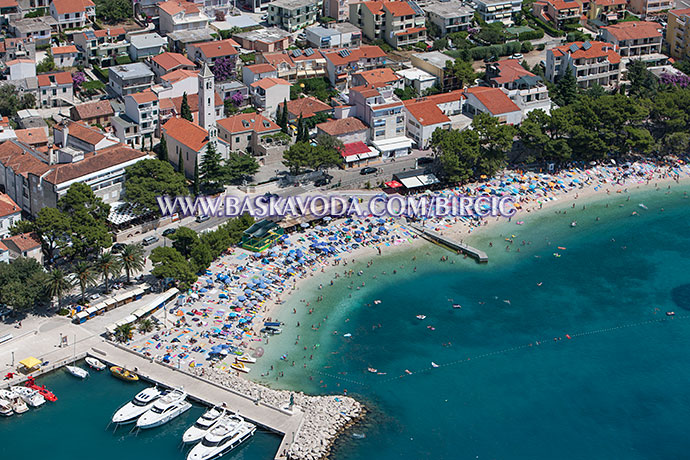 central beach in Baška Voda