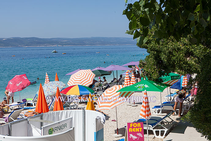 summer beaches in Baška Voda (Baska Voda)