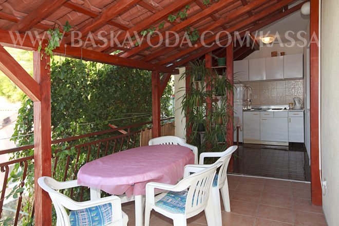 dinning table and kitchen
