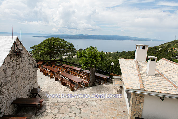 Apartments Lovre, Baška Voda - balcony with sea view