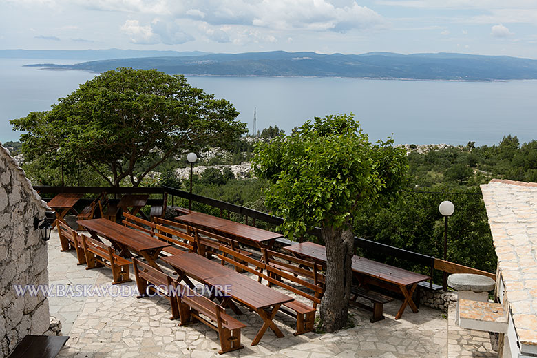 Apartments Lovre, Baška Voda - balcony with sea view