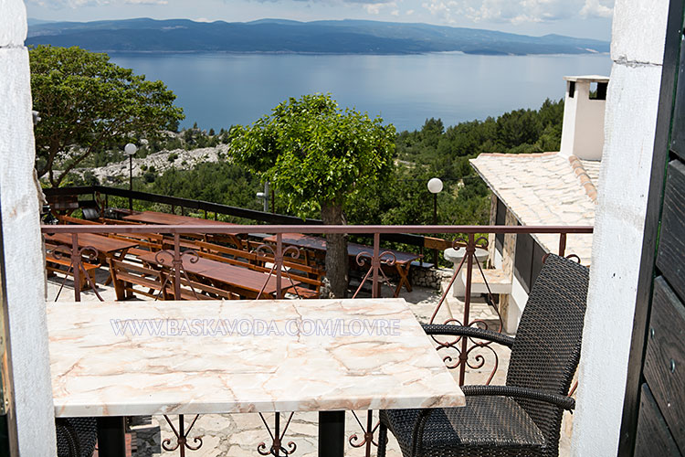 Apartments Lovre, Baška Voda - balcony with sea view