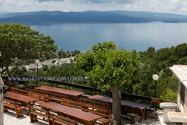 Apartments Lovre, Baška Voda - balcony with sea view