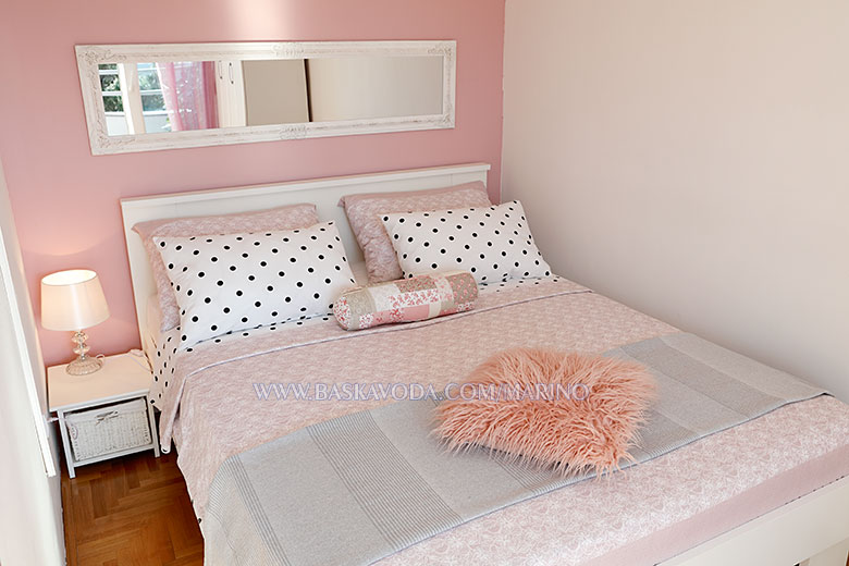 Apartments Marino, Baška Voda - bedroom detail