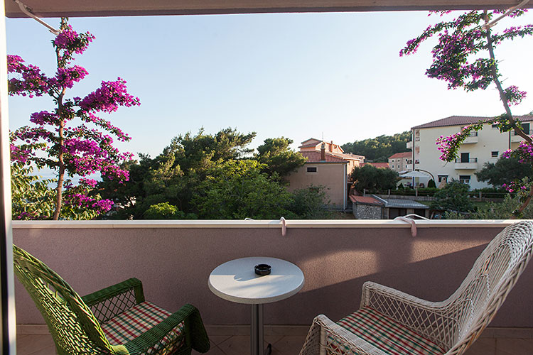 balcony with chairs