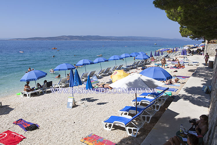 beautiful beach in Baška Voda