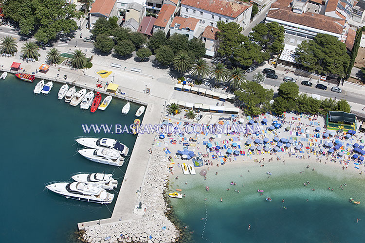 central beach in Baška Voda